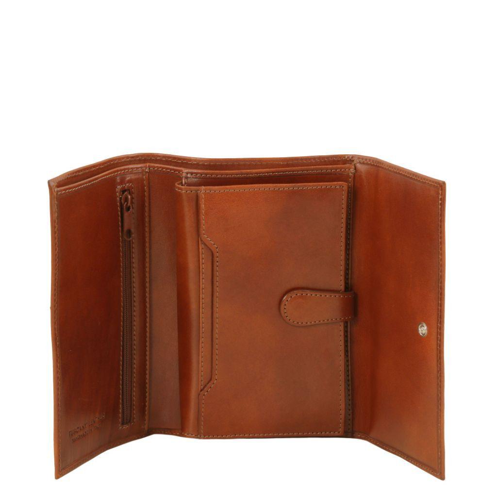 Exclusive 4 fold Italian leather wallet for women | TL140796