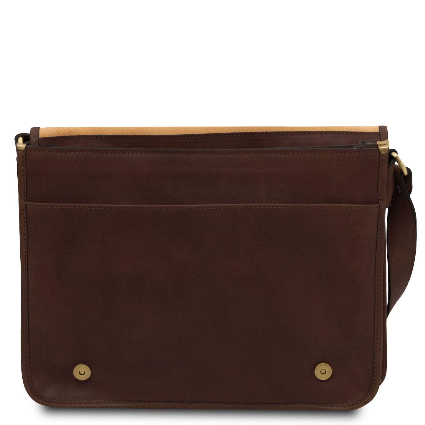 TL Messenger - Two compartment matte leather shoulder bag - Large size | TL142430