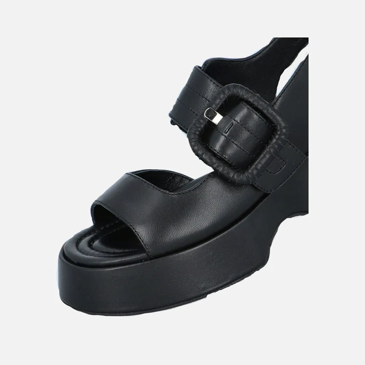 Elvio Zanon Black Wedges