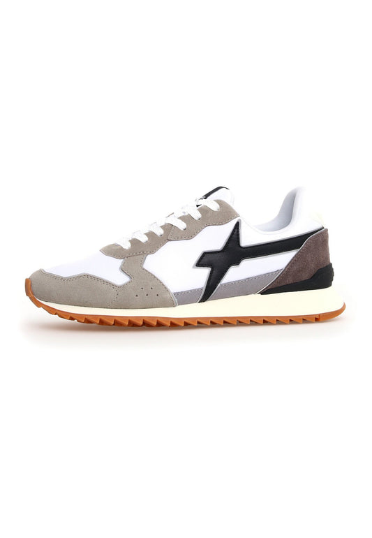 W6yz JET-M. SUEDE/NYLON/ST SPOILER TAUPE-WHITE-BLACK