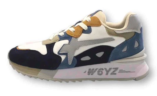 W6yz Sneakers Uomo  Match M 01 1F32 Blue Bianco Grigio