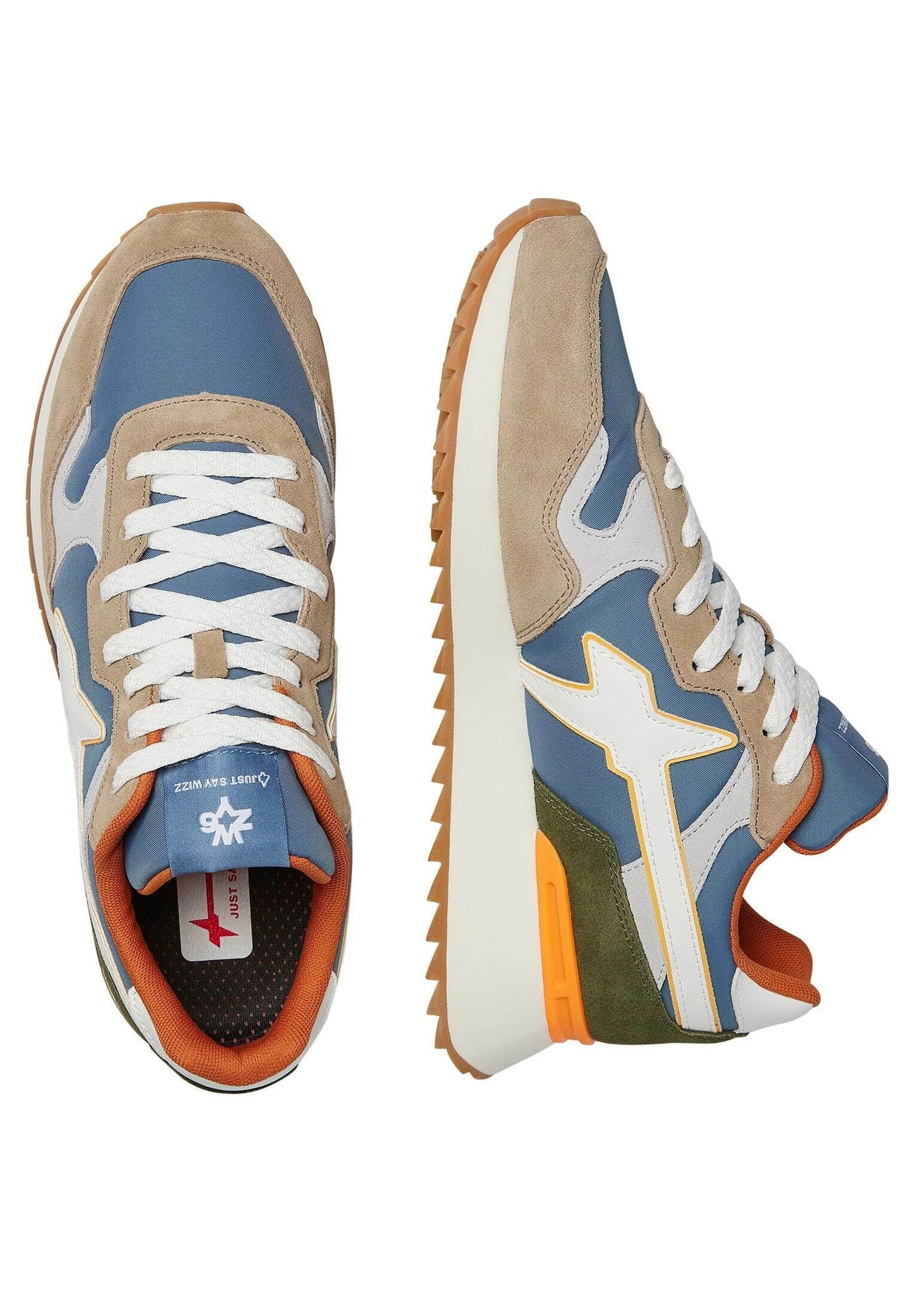 W6yz Yak  Uomo - Sneakers basse -Beige-Bianche-Verdi- azurblau