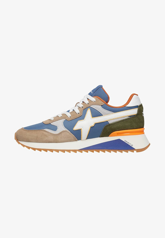 W6YZ YAK- SNEAKERS Uomo - Sneakers basse -Beige-Bianche-Verdi- azurblau