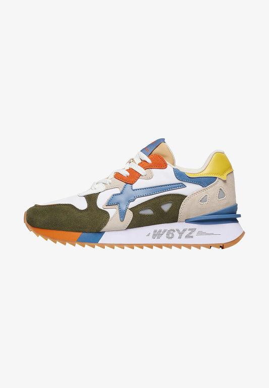 W6yz Sneakers Match M 01 1F31 Military/Beige/Azure