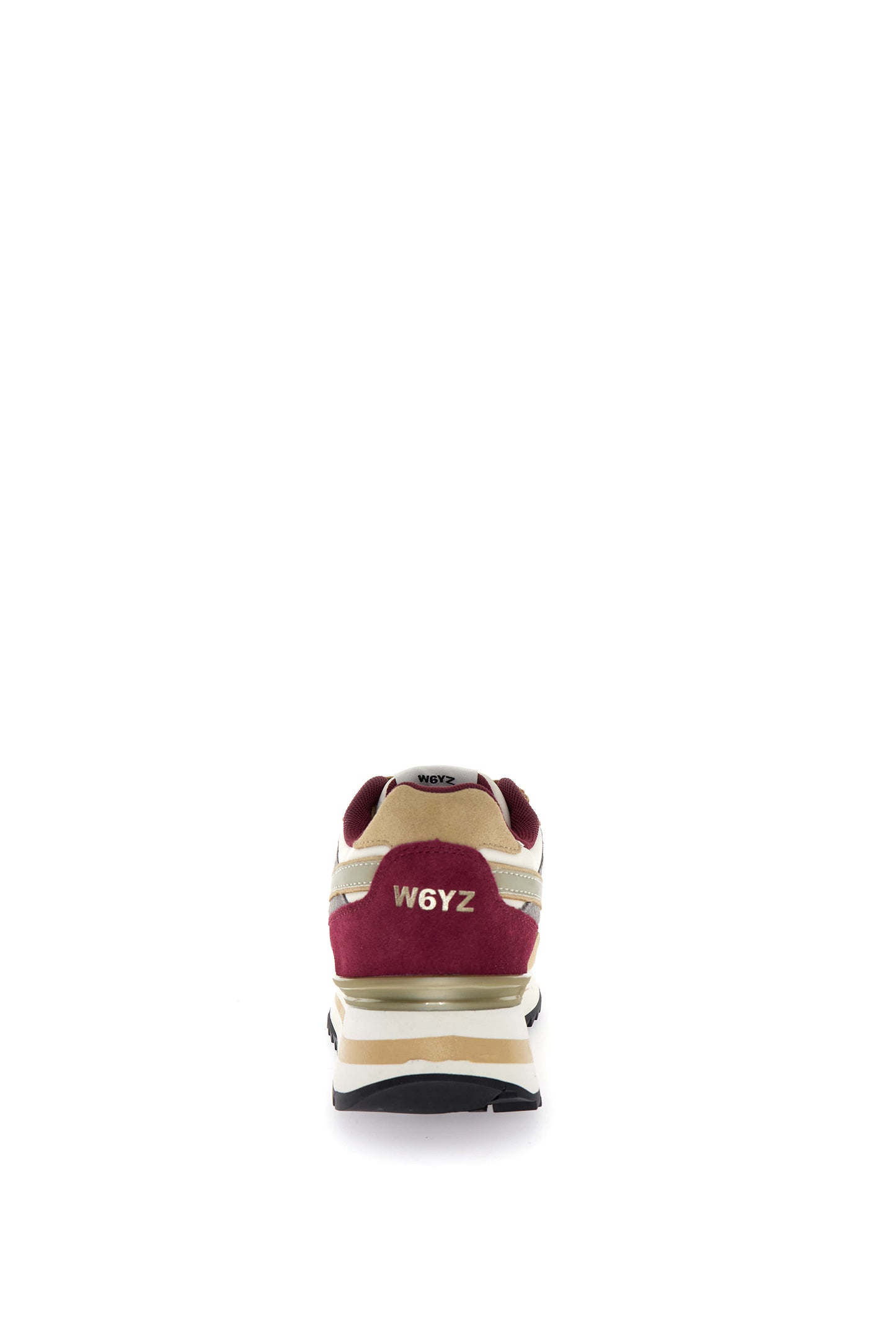 YAK-W. SUEDE/NYLON/METALLIC STRIPE SOLE SAND-BONE-DARK GREY