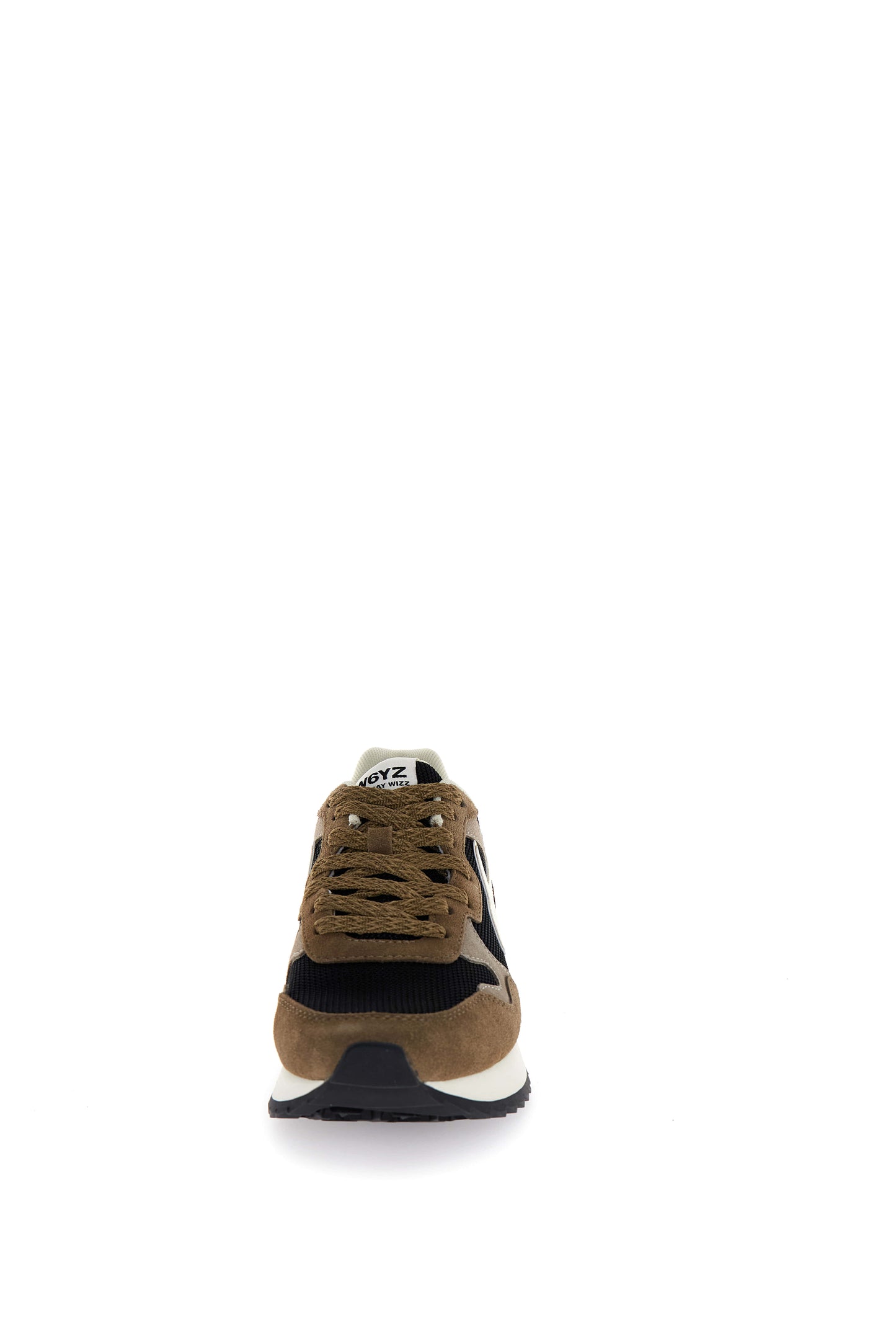 YAK-W. SUEDE/NYLON/METALLIC STRIPE SOLE TAUPE-BLACK-BONE