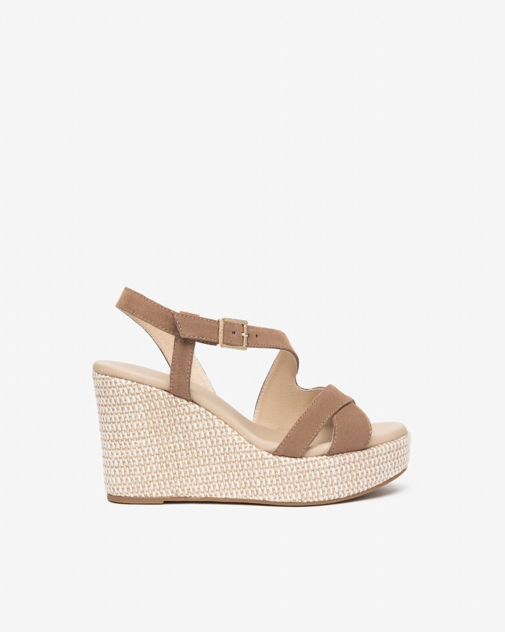 Zeppa Nero Giardini E616020D_442 Donna in Camposcio Taupe