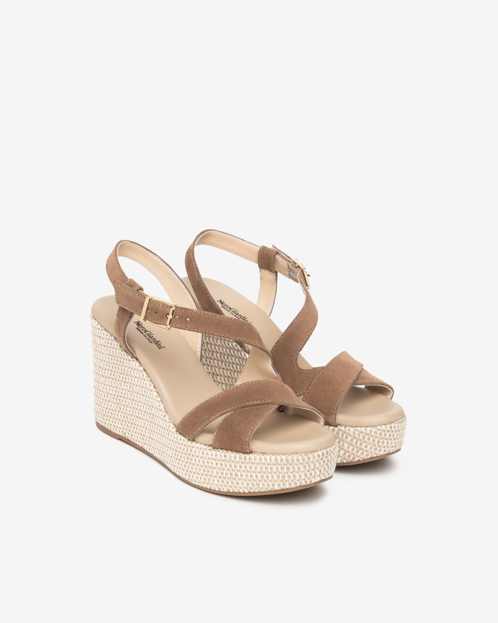 Zeppa Nero Giardini E616020D_442 Donna in Camposcio Taupe