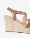 Zeppa Nero Giardini E616020D_442 Donna in Camposcio Taupe